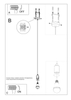 LAMPA wisząca SL.0152 OPRAWKA kabel przewód zwis czarny