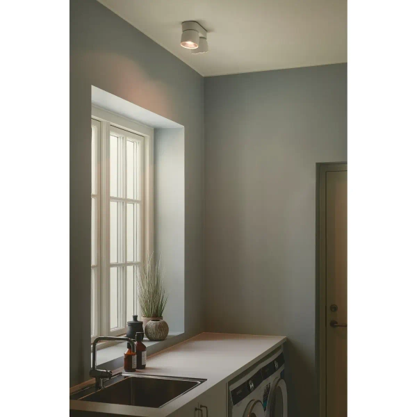 Podwójna lampa sufitowa PITCHER 2310410101 regulowana biała