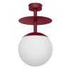 Metalowa lampa przysufitowa PLAAT B PLB14003 burgundowa