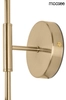 2-płomienna lampa ścienna Locca MSE010400225 złota
