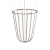 Lampa zawieszana nad stół no. Moon 5144 Shilo metalowa platyna