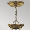 Wisząca lampa szklana Cambridge HK-CAMBRIDGE-P-S Hinkley mosiądz