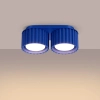 Sufitowa lampa AURA SL.1813 ryflowana niebieska 2xGx53
