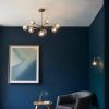 Kulista sufitowa lampa Allegra 103172 szklane kule mosiądz