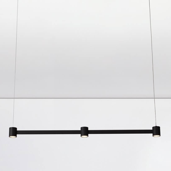 Podłużna lampa wisząca na belce PISCO LE44354 LED 21W 3000K czarna