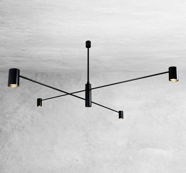 LAMPA sufitowa DAKATA 5636 Shilo metalowa OPRAWA tuby czarne