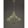Wisząca lampa kryształowa Asmara ASM0675 mosiądz przezroczysty