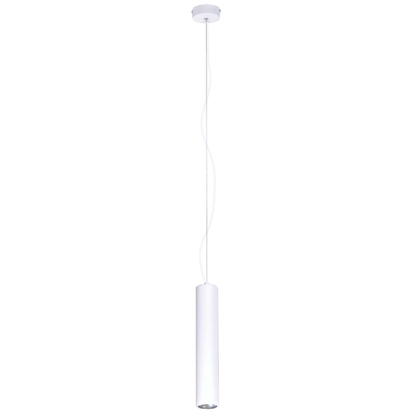 LAMPA wisząca Mile K-4417 Kaja okrągła OPRAWA metalowa tuba zwis biały