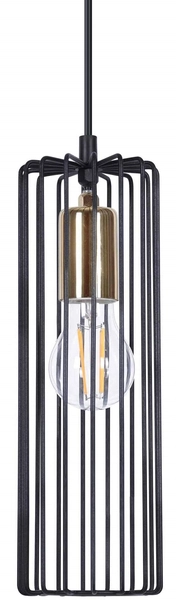 Lampa ścienna Fabia K-4939 industrial czarny złoty