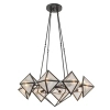 Modernistyczna wisząca lampa Cairo QN-CAIRO8-UBZ-CR szklany czarny