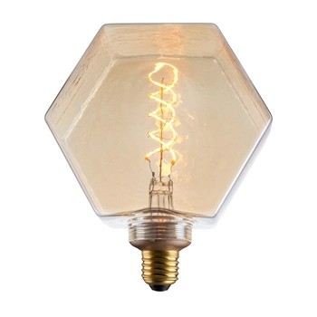 Geometryczna żarówka dekoracyjna DecoVintage 317889 Polux LB16 LED E27 sześciokąt 4W 260lm 230V biała ciepła