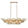 Kuchenna lampa wisząca kwiat Wellington P26364BR nad stół mosiądz