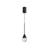 Wisząca lampa Nata PL0104-BK Yaskr LED 6W 3000K przezroczysta czarna