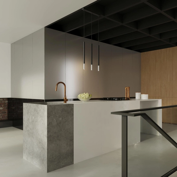 Wisząca LAMPA kaskada SL.0886 metalowa OPRAWA tuby ZWIS na listwie czarny chrom