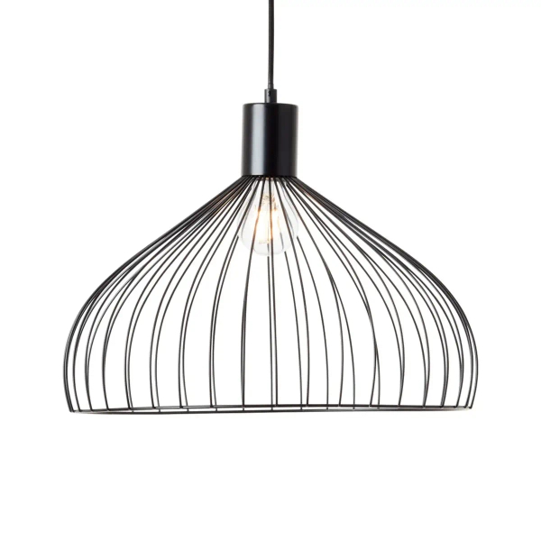 Druciana lampa wisząca Blacky 99392/06 nad stół czarny