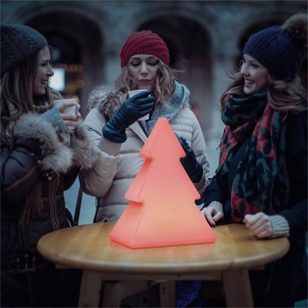 Solarna lampa stojąca choinka PINUS 3136 LED 5W 3000-6500K IP65 biała