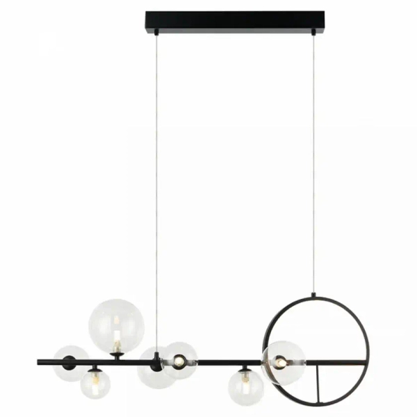 Modernistyczna wisząca lampa 22063 LED 14W 3000K kule ring czarny