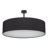 Okrągły plafon sypialniany Rondo 4245 TK Lighting tkaninowy czarny biały