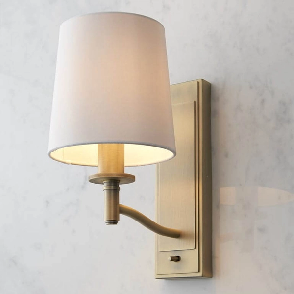 Kinkiet do salonu Ortona 70246 Endon z kloszem antyczny mosiądz ecru