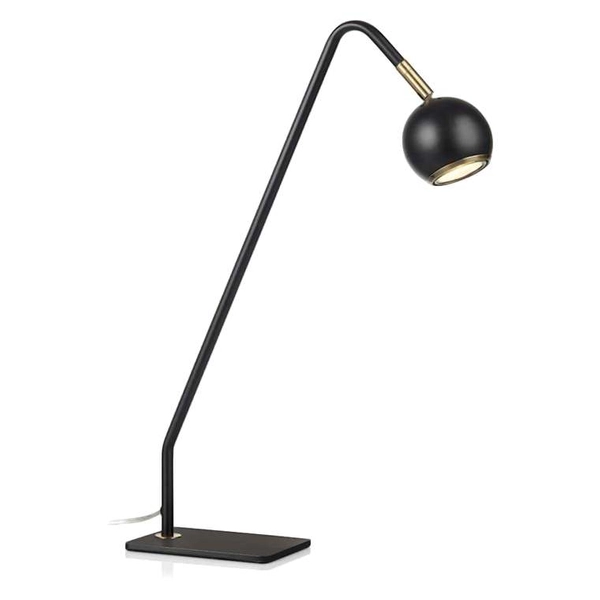 Stojąca LAMPKA biurkowa COCO 107340 Markslojd metalowa LAMPA stołowa regulowana kula ball czarna