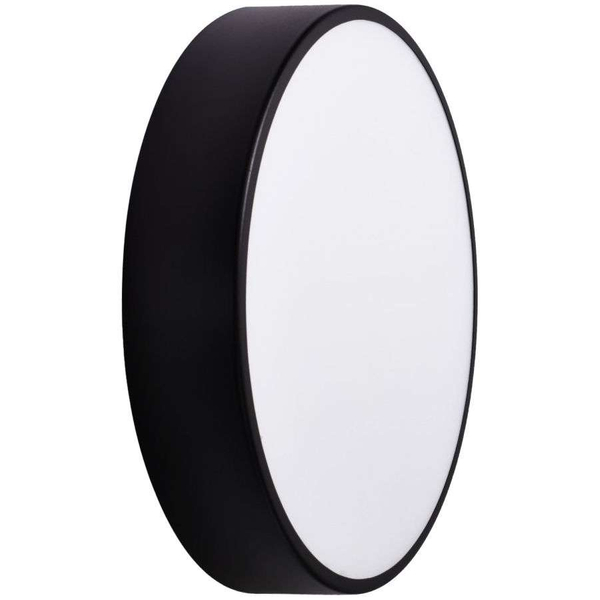 Natynkowa LAMPA sufitowa Cleo 137623613899 TEAM metalowa OPRAWA okrągły plafon czarna