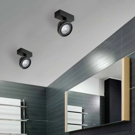 Sufitowa lampa reflektorek AZ1365 JERRY 1 metalowa regulowany spot czarny