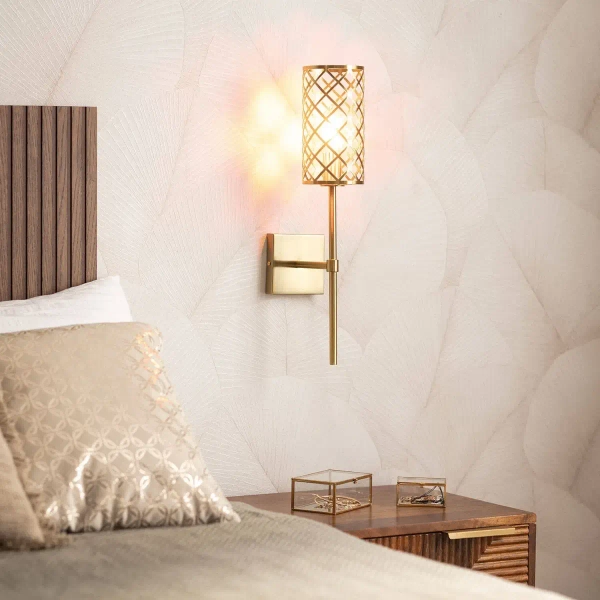 Lampa ścienna glamour Gambit ABR-GAMBIT Abruzzo do jadalni złota