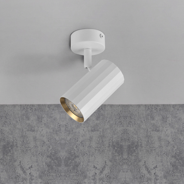 Lampa sufitowa z reflektorkami NICEA 323477 biały złoty