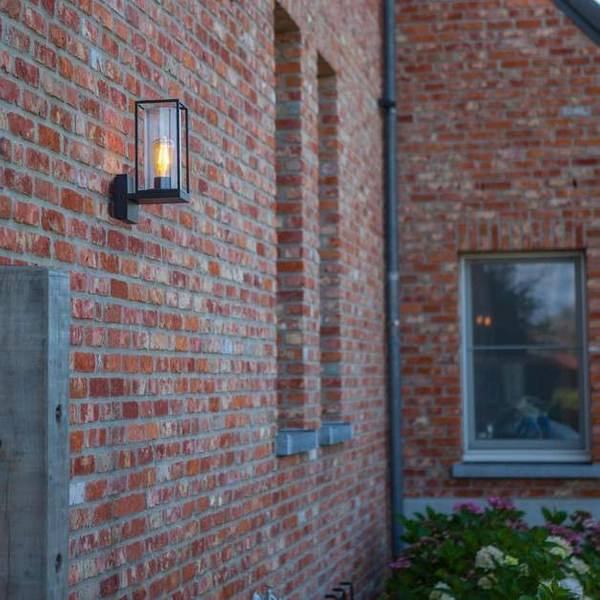 Ścienna lampa ogrodowa FLAIR 5288801012 IP44 czarna przezroczysta outlet