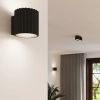 Ryflowana lampa sufitowa AURA SL.1787 tubka metalowa czarna