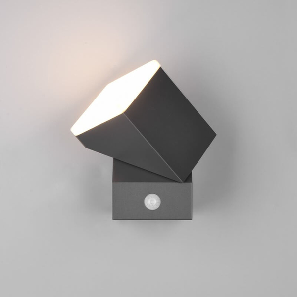 Zewnętrzny kinkiet ścienny HADOR DL142270669 LED 7W 3000K IP54 antracyt