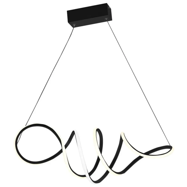 Lampa wisząca ringi LOCA ML5756 LED 56W 4000K nad stół czarna