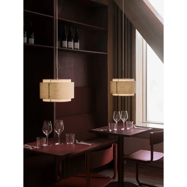 Wisząca lampa ekologiczna TAKAI beżowa 2620003018 1xE27 nad stół do salonu