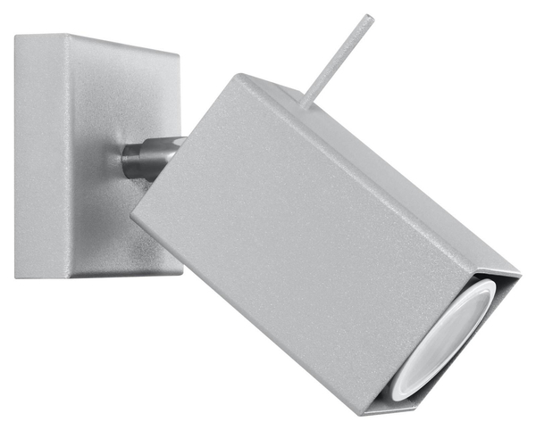Kinkiet LAMPA ścienna SL.0455 metalowa OPRAWA regulowany reflektorek szary