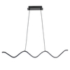 Lampa wisząca do salonu ZIGZAG ST-MD240602 BLACK LED 13W 3000K czarna