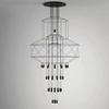 Lampa wisząca Linea XT100-43P-XL Step industrialna geometryczna tuba czarna