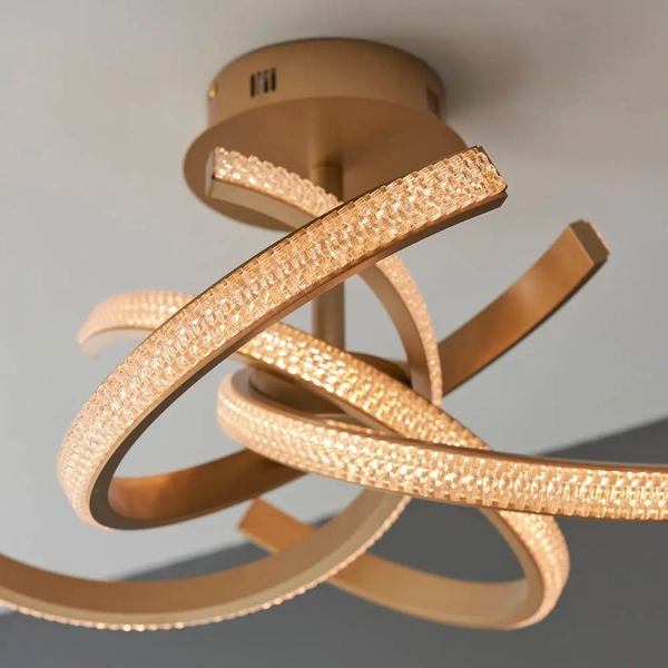 Sufitowa lampa glamour Lorenzo 97617 LED 42W 3000K ściemnialna złota