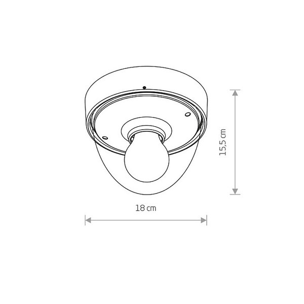 Ogrodowa lampa elewacyjna NOOK 7972 zewnętrzna oprawa natynkowa biała
