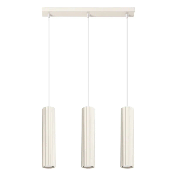 Potrójna lampa wisząca KARBON SL.1594 podłużna beżowa