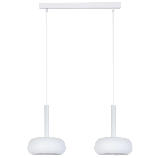 Owalna lampa wisząca Otto 2 41387 kule ceramiczna biały