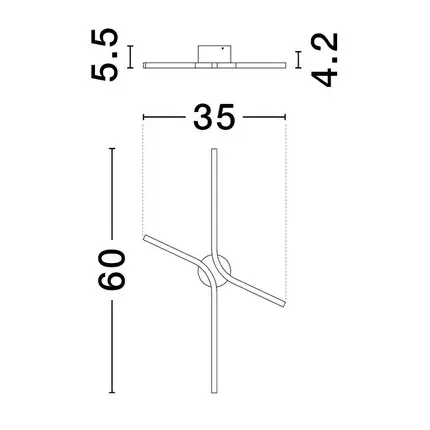 Sufitowa lampa MALERTA LE45420 LED 16W 4000W metalowa biała
