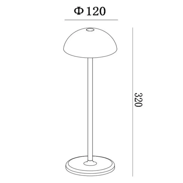 Lampka stołowa na dotyk JOY 15500/02/66 Lucide LED 1,5W 3000K IP54 różowa
