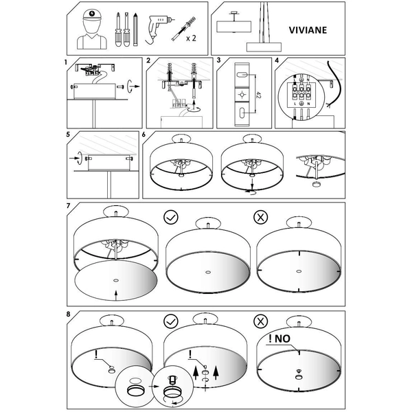 LAMPA wisząca 6773 Nowodvorski abażurowa OPRAWA okrągły zwis szara