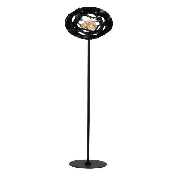 Podłogowa kulista lampa Hannelore 10723/01/30 Lucide metalowa czarna