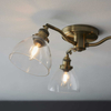 Lampa sufitowa Hansen 97247 Endon mosiądz przezroczysta