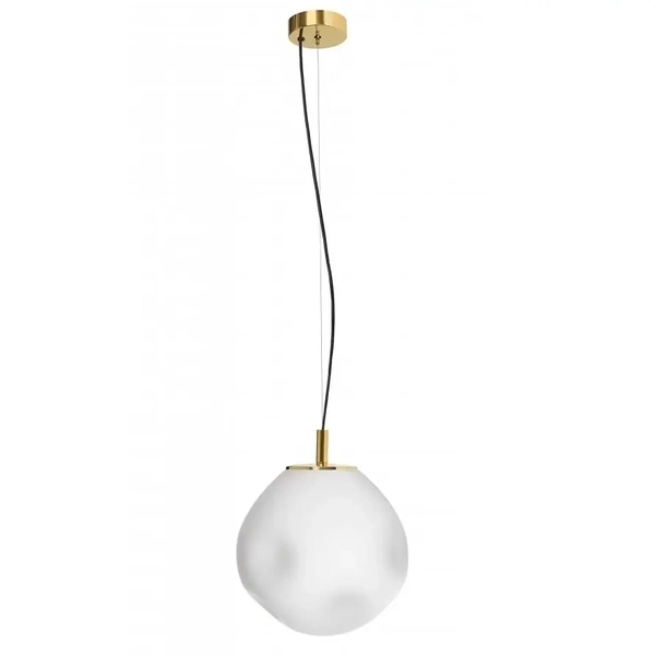 Dekoracyjna lampa zawieszana Cloe 11063105 Kaspa ball biała złota