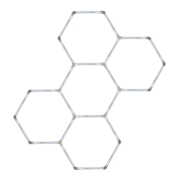 Nowoczesna lampa sufitowa Geometric LP-0209/5C 4K LED 4000K IP44 biały