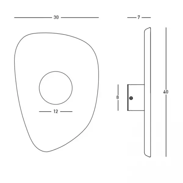 Akustyczna naścienna lampa 23174 LED 5W 3000K do sypialni brązowy