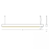 Wisząca lampa z reflektorem 23254 LED 7W + 32W 3000K belka czarny