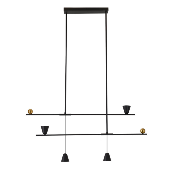 Ledowa lampa wisząca SPOLETO AZ5642 25W 3000K nad stół metalowa czarna